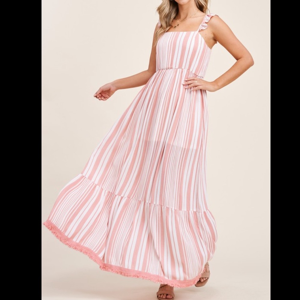 Peach Maxi Dress